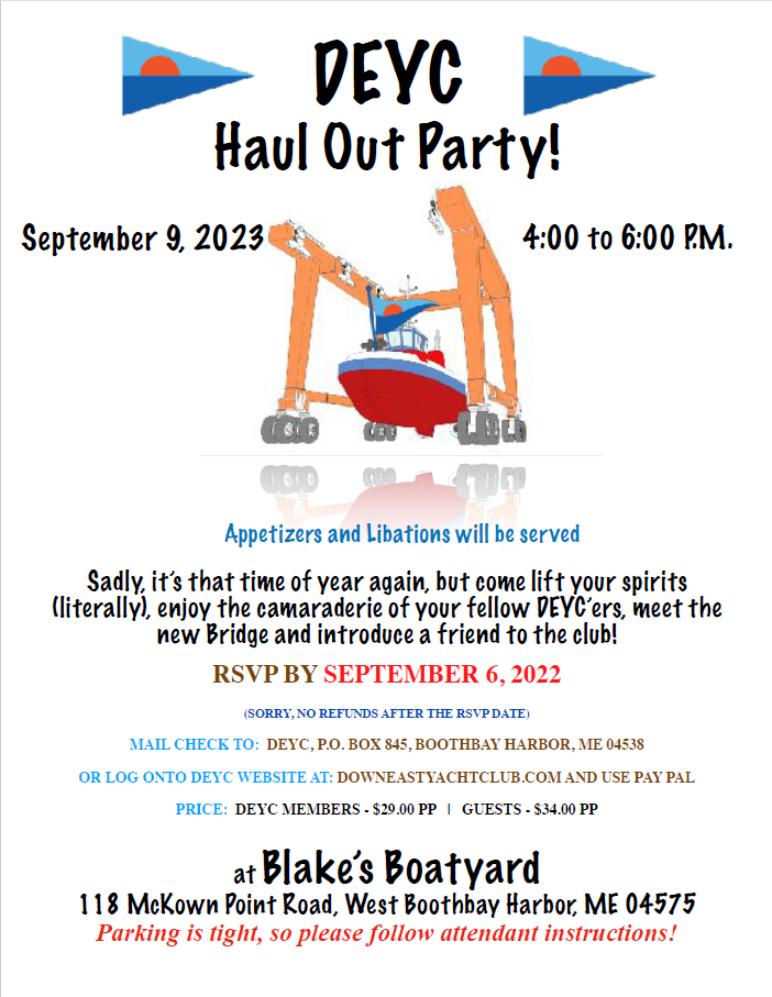 2023 Haul Out Party Flyer